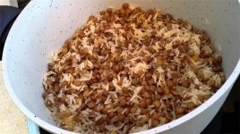 طريقة عمل العدس بجبة مع الأرز